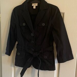 Ann Taylor LOFT Women's Black Utility Jacket